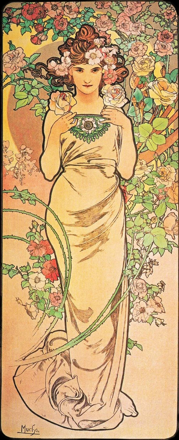 Alfons Mucha - 104, Le rose